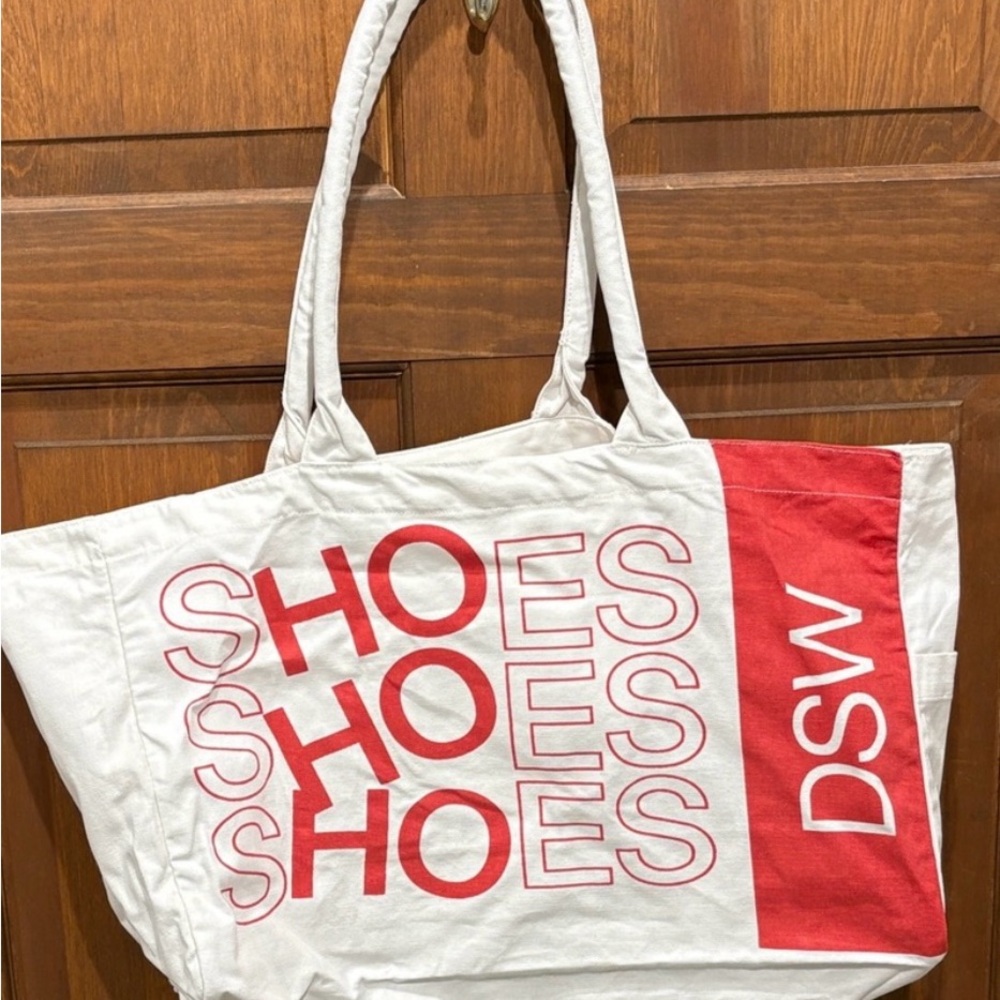 DSW White and Red Tote Baglimited edition ho ho ho bag